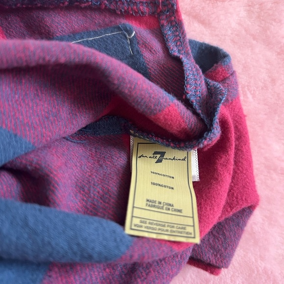 7 For All Mankind Red and Blue Plaid Long-Sleeve Blouse - Picture 10 of 10
